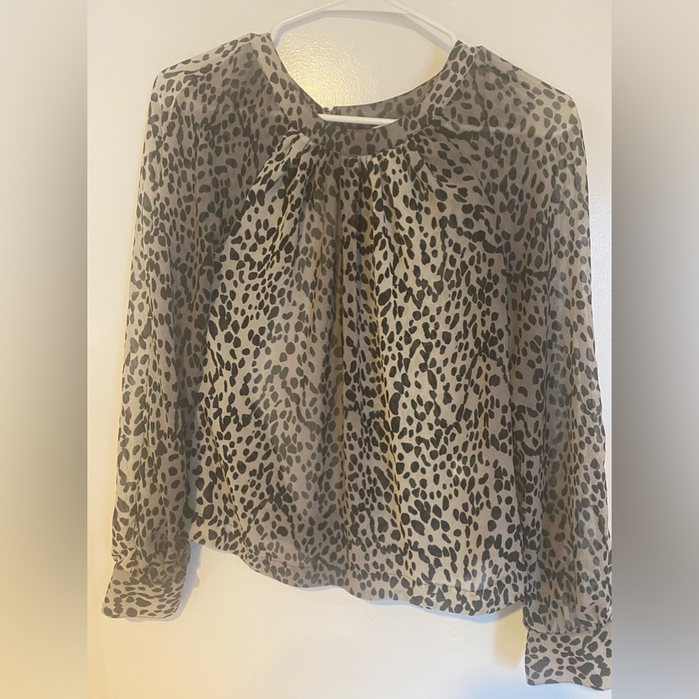 Jennifer Lopez sheer blouse XS